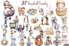 Baseball Family Clipart Bundle
