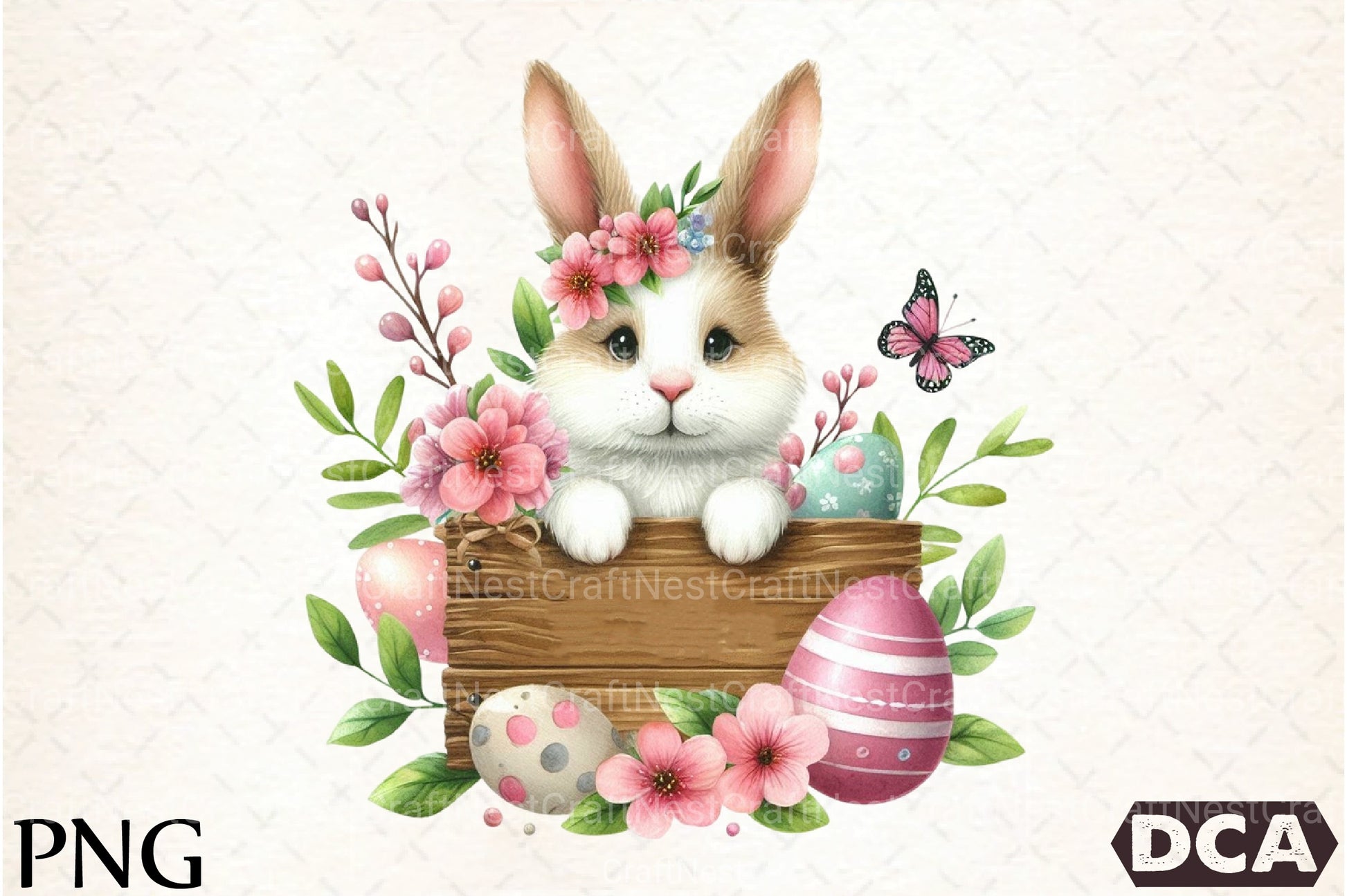 Cute Easter Bunny Clipart Bundle 55 - CraftNest - Digital Crafting and Art