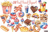 Fast Food Clipart Bundle for 4th of July