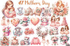 Blush Pink Mother's Day Clipart Bundle 2