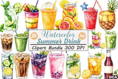 Summer Drink Clipart Bundle - CraftNest - Digital Crafting and Art