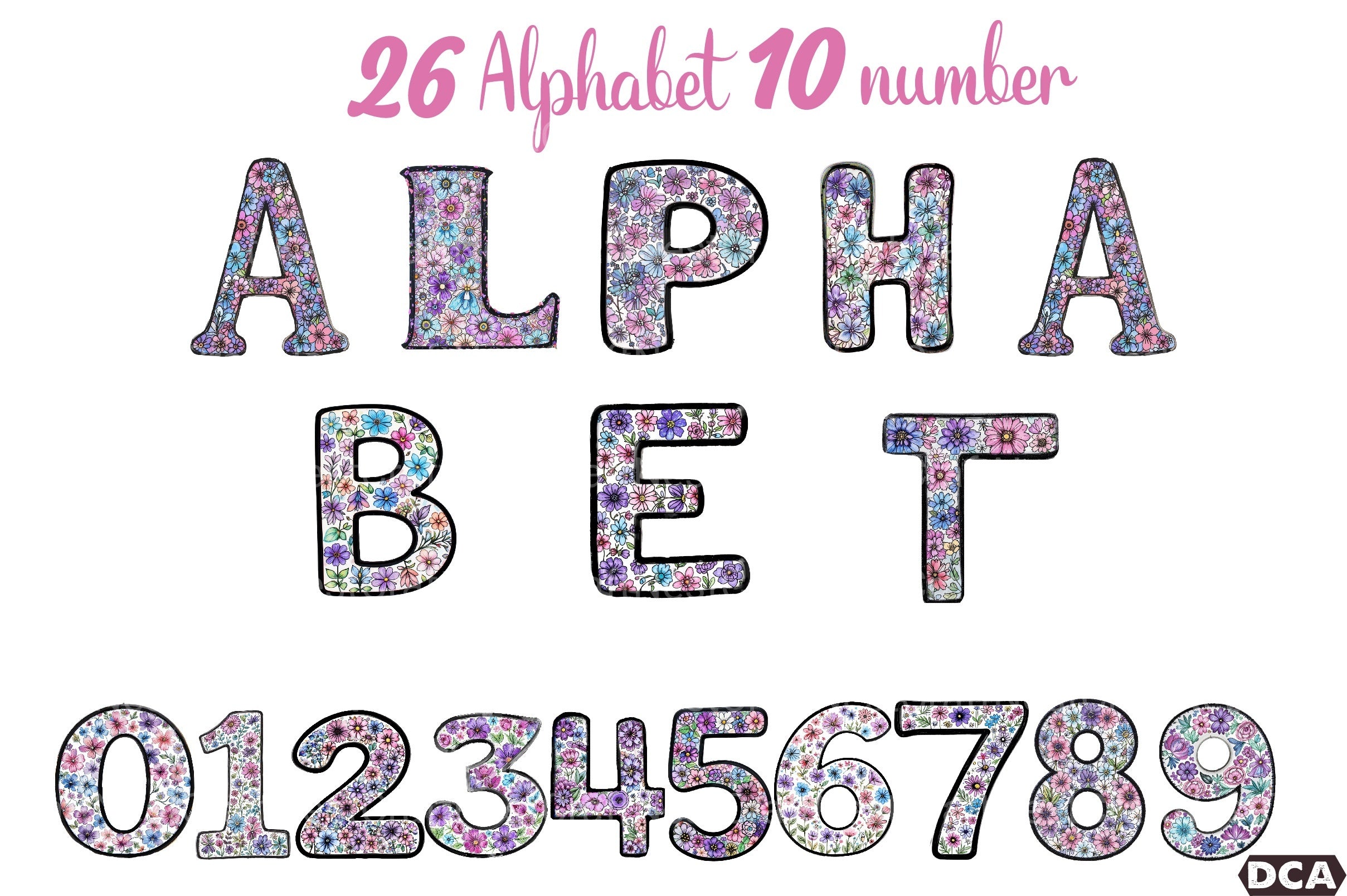 Alphabet Clipart Bundle - CraftNest - Digital Crafting and Art