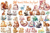 Cute Animal Mother's Day Clipart Bundle