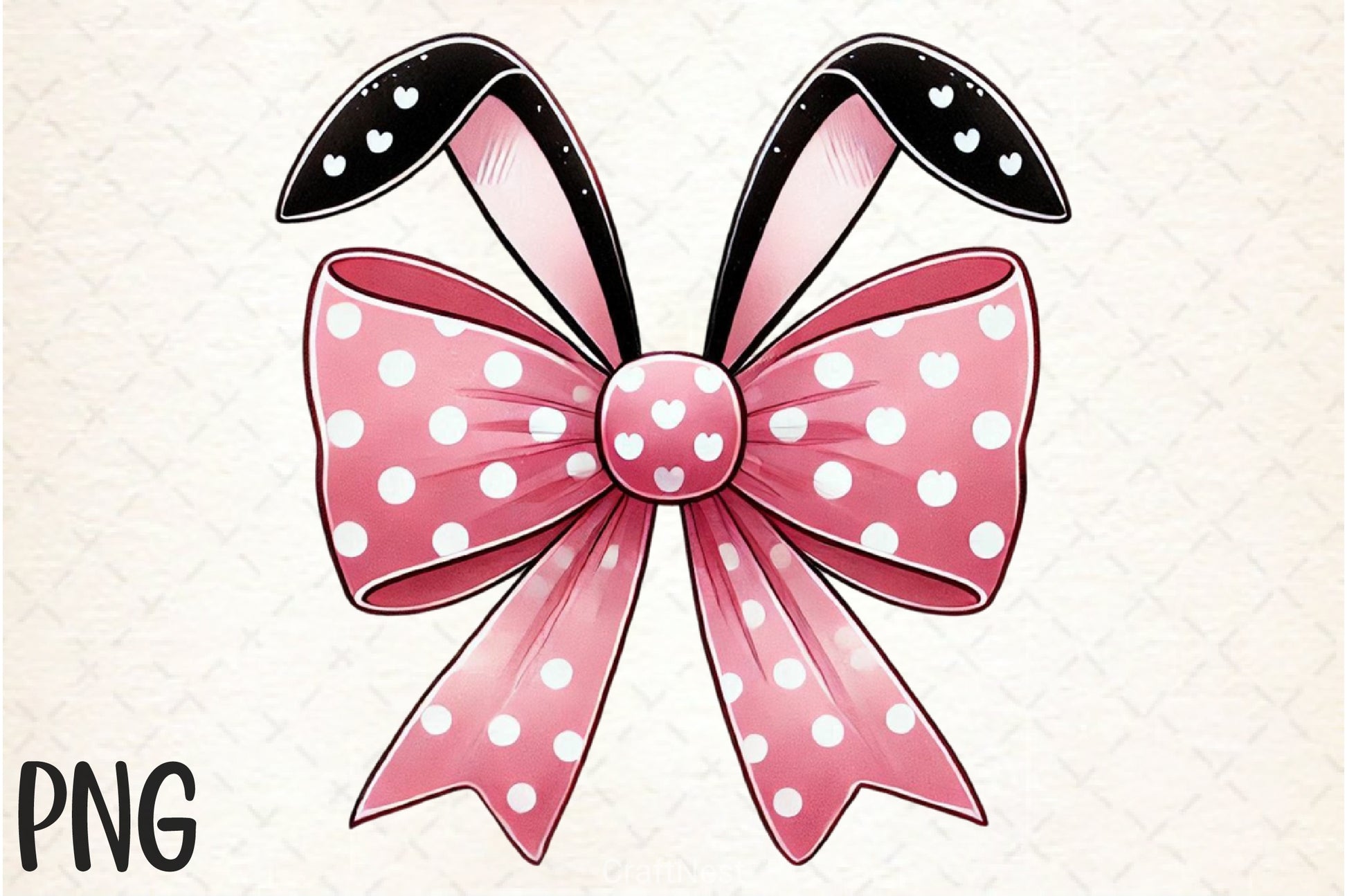 Easter Bunny Bow Clipart Bundle 1 - CraftNest - Digital Crafting and Art