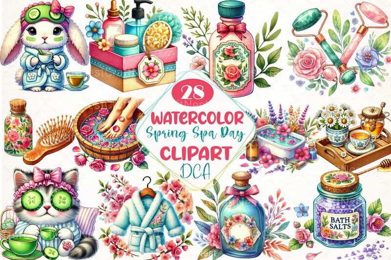 Spring Spa Day Clipart Bundle 35 - CraftNest - Digital Crafting and Art
