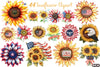 Sunflower 4th of July Clipart Bundle 23