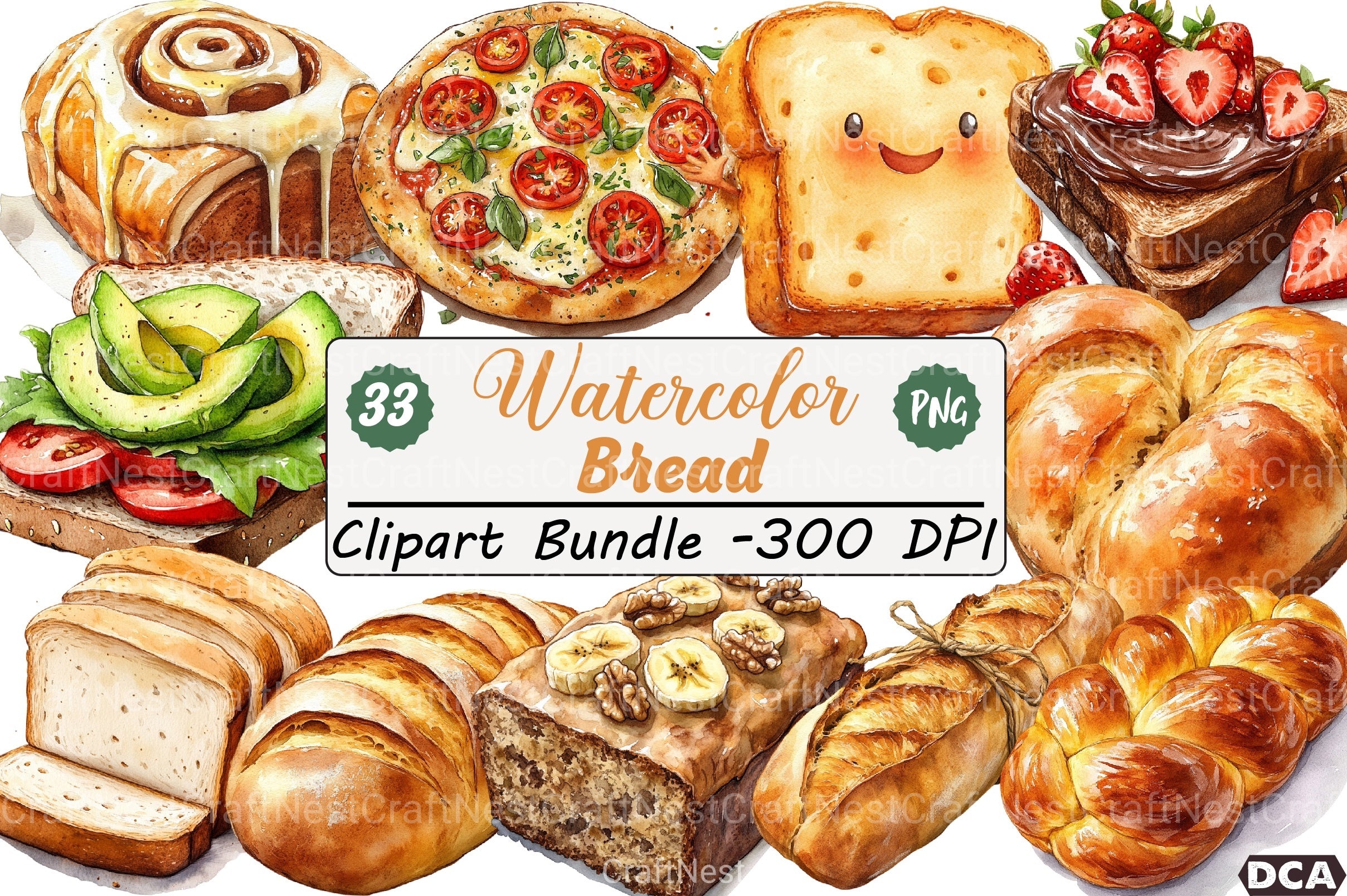 Bread Clipart Bundle - CraftNest - Digital Crafting and Art