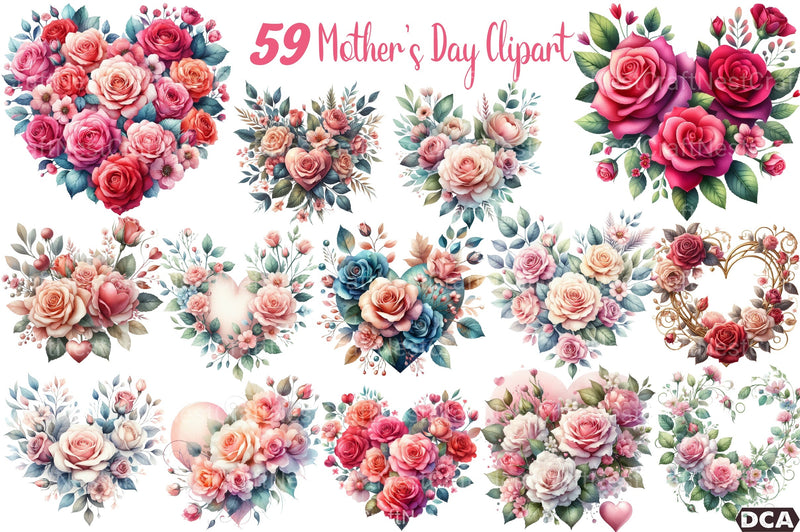 Happy Mother's Day Clipart Bundle 2 - CraftNest - Digital Crafting and Art