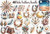 Boho Feathers Desert Clipart Bundle