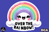 Funny Over The Rainbow Sticker Clipart Bundle