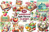Spring Apple Harvest Clipart Bundle 45