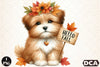 Hello Fall Dog Clipart Bundle