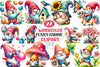 Funny Spring Gnome Clipart Bundle