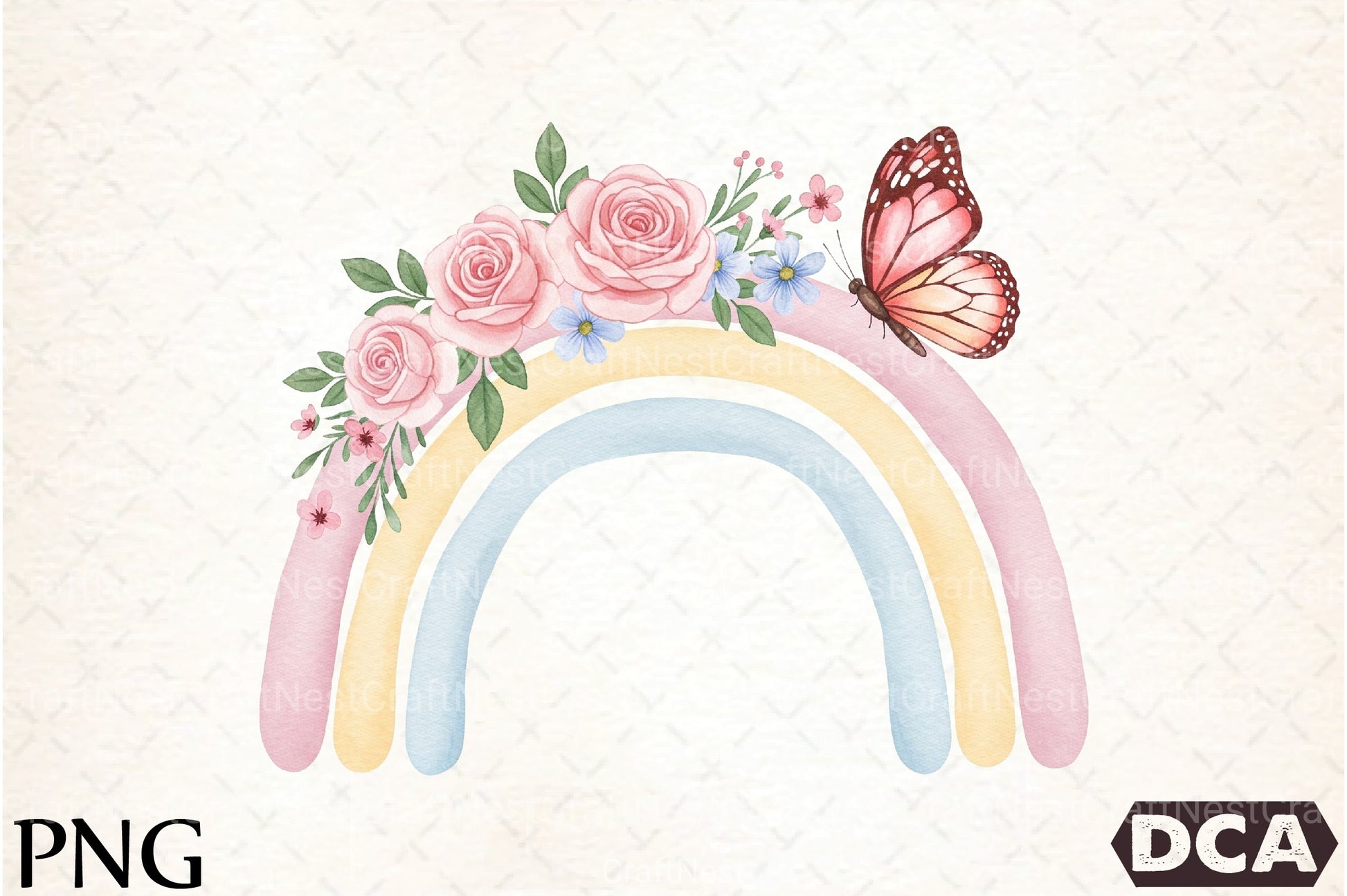 Pastel Rainbow Clipart Bundle 66 - CraftNest - Digital Crafting and Art