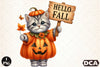 Hello Fall Cat Clipart Bundle