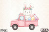 Cute Bunny Car Clipart Bundle