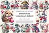 Valentine Rabbit Clipart Bundle