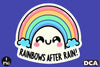 Funny Rainbows After Rain Sticker Clipart Bundle