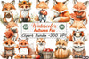 Autumn Fox Clipart Bundle 99