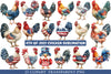 4th of July Chicken Sublimation Clipart