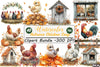 Autumn Chicken Coop Clipart Bundle 99