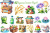 Japanese Summer Clipart Bundle