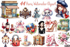 Ooh Lala Paris Clipart Bundle - CraftNest - Digital Crafting and Art
