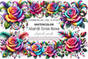 Mardi Gras Rose Clipart Bundle