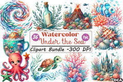 Under the Sea Clipart Bundle - CraftNest - Digital Crafting and Art