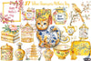 Yellow Chinoiserie Mother's Day Clipart Bundle 3