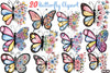 Floral Butterfly Clipart Bundle 1