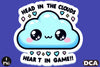 Funny Head in the Clouds Heart Game Sticker Bundle