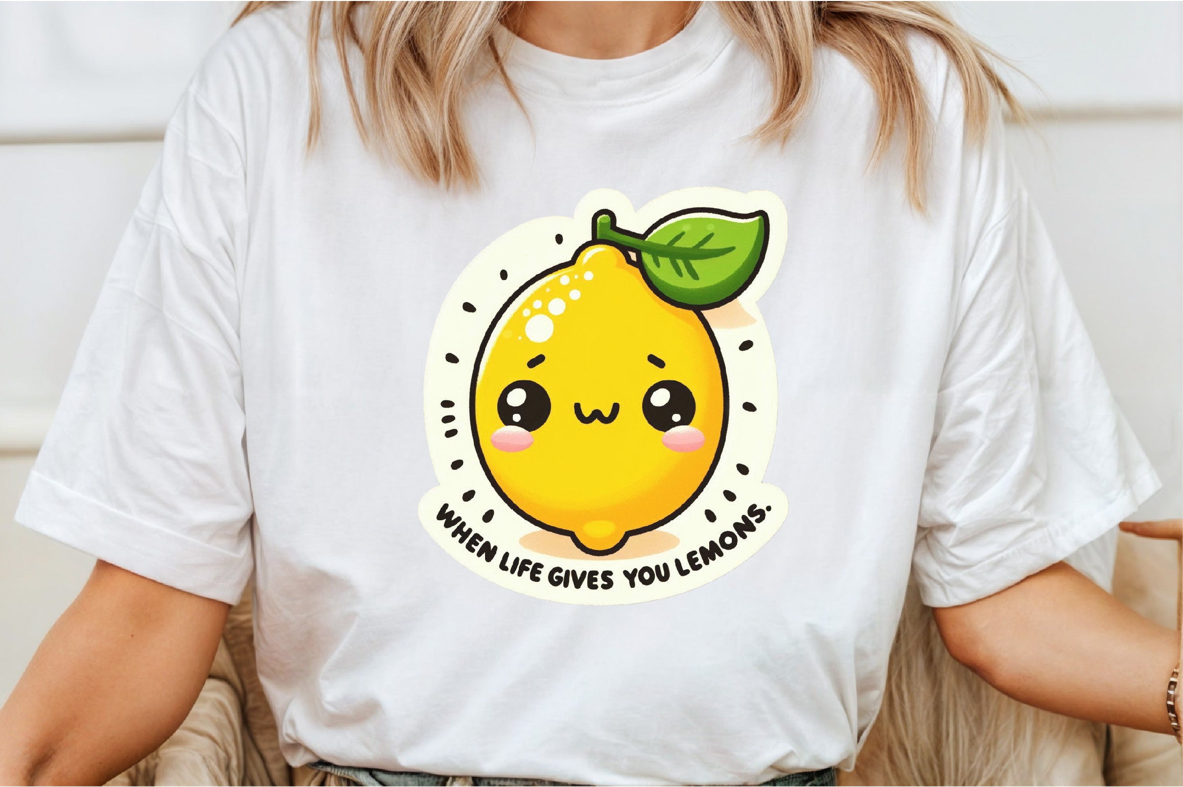 Funny 'When Life Gives You Lemons' Sticker Clipart Bundle