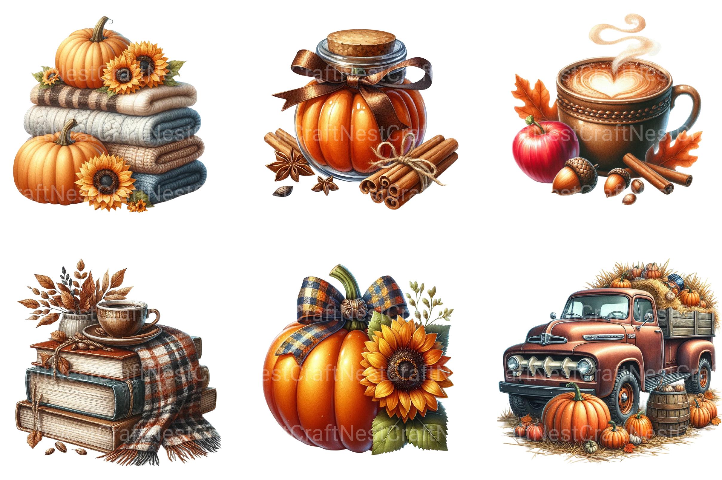 Autumn Sublimation Clipart - CraftNest - Digital Crafting and Art