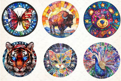 Stained Glass 4th of July Clipart Bundle - CraftNest - Digital Crafting and Art