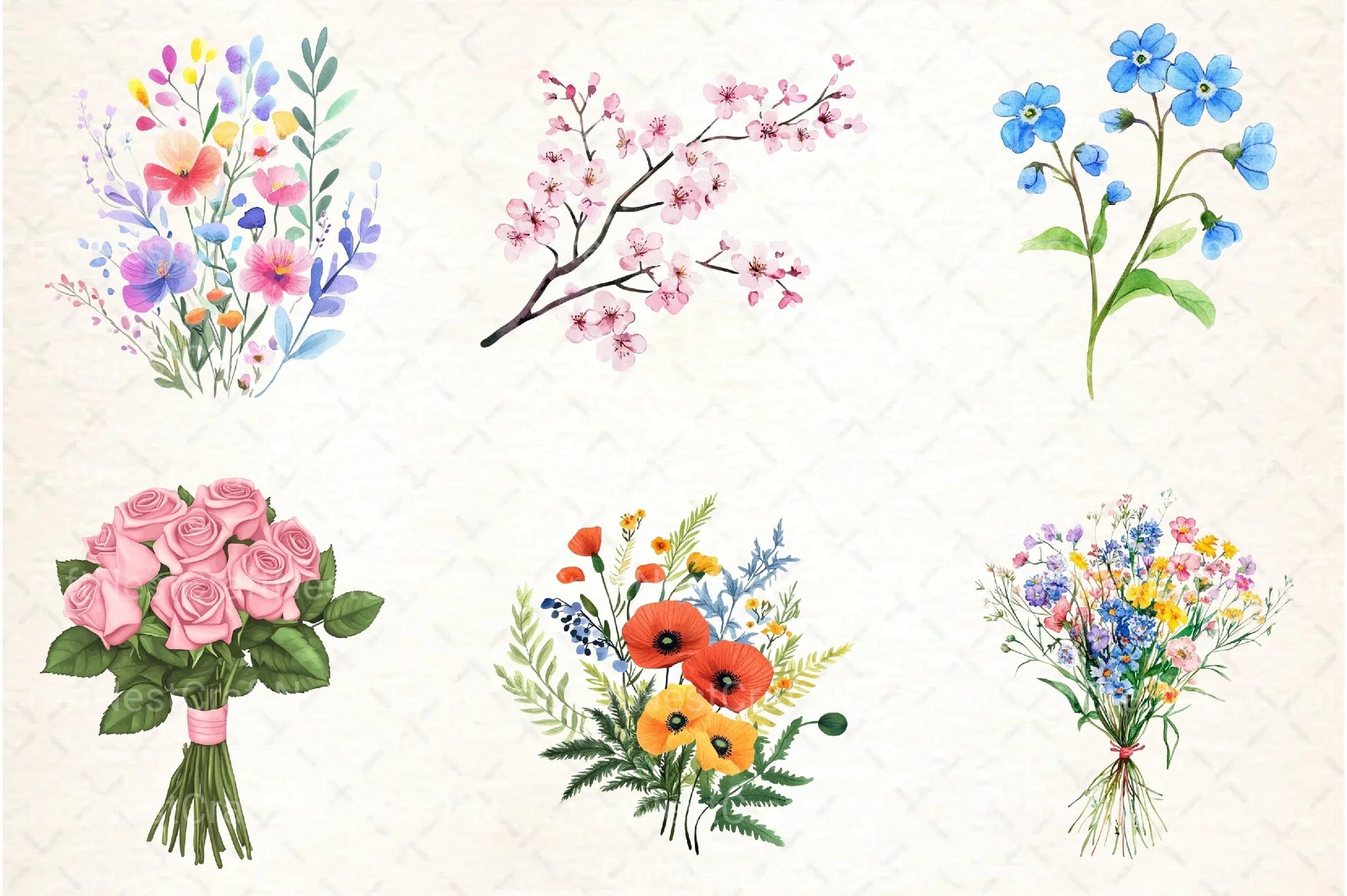 Flowers Clipart Bundle for Creative Projects - CraftNest - Digital Crafting and Art