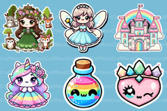 Princess Sticker Clipart Bundle - CraftNest - Digital Crafting and Art