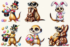 Funny Easter Meerkat Clipart Bundle - CraftNest - Digital Crafting and Art