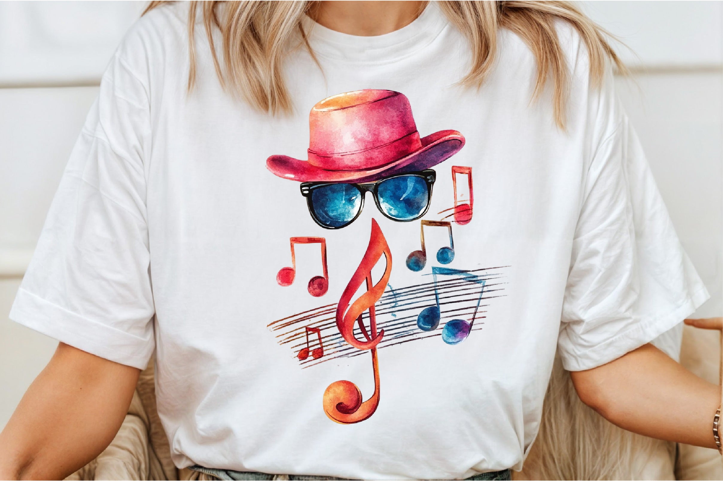I Love Music Clipart Bundle: T-Shirt Design Collection