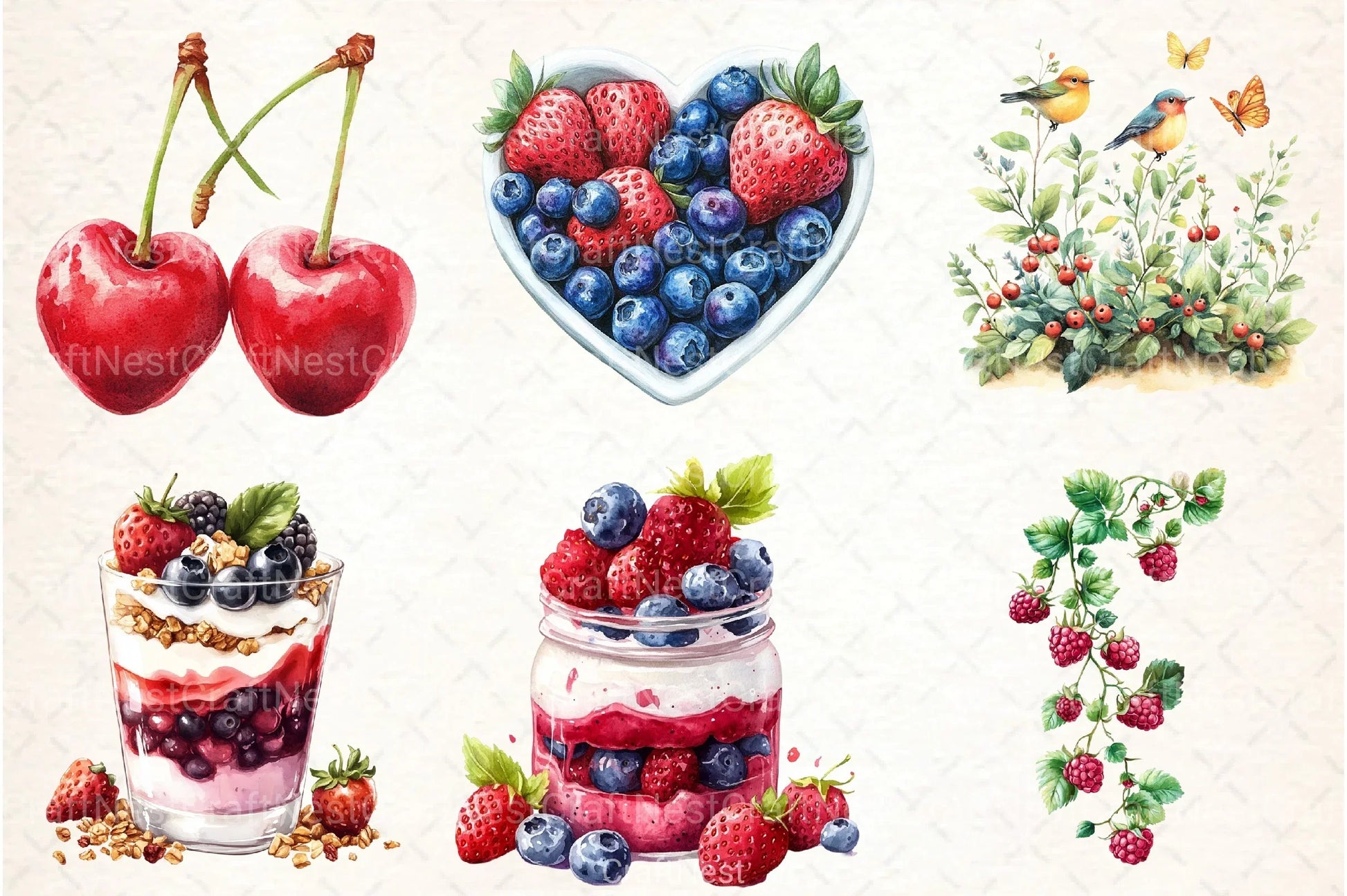 Berries Clipart Bundle - CraftNest - Digital Crafting and Art