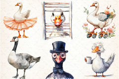 Funny Silly Goose Clipart Bundle 99 - CraftNest - Digital Crafting and Art