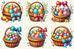 Easter Eggs Basket Clipart Bundle - CraftNest - Digital Crafting and Art