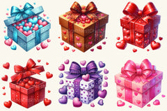 Valentine Gift Box Clipart Bundle - CraftNest - Digital Crafting and Art