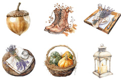 Neutral Autumn Clipart - CraftNest - Digital Crafting and Art