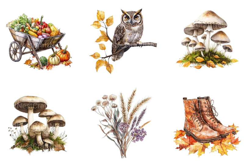 Autumn Clipart - CraftNest - Digital Crafting and Art
