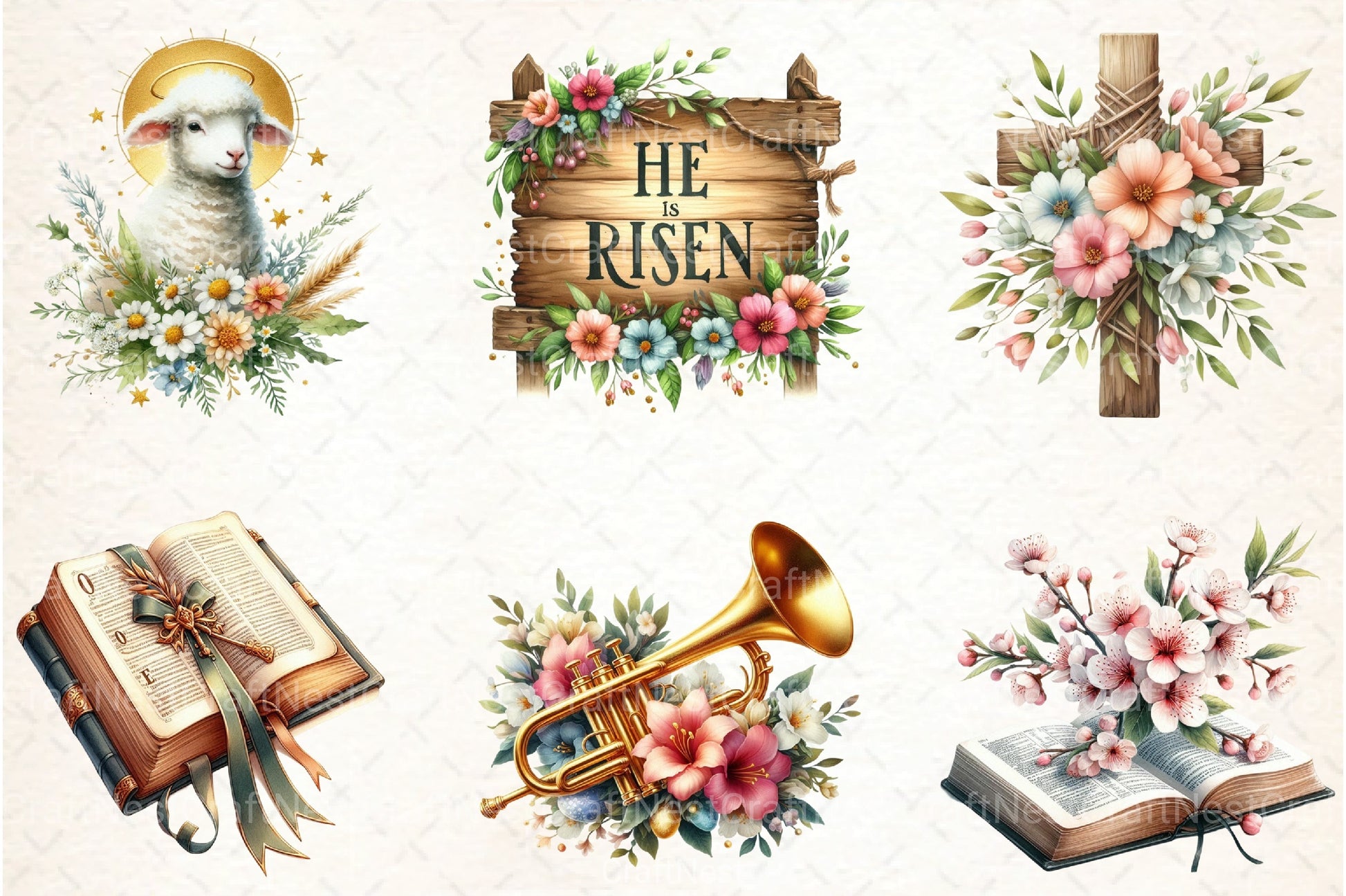Christian Easter Clipart Bundle 5 - CraftNest - Digital Crafting and Art