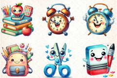 Cartoon School Clipart Bundle - CraftNest - Digital Crafting and Art