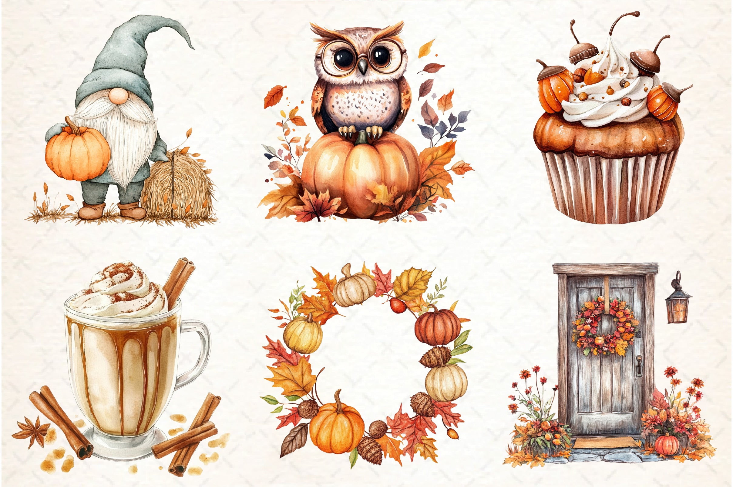 Autumn Clipart Bundle: Fall Graphics Collection