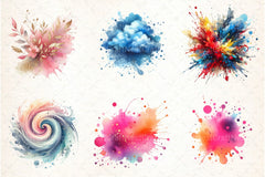 Paint Splatter Clipart Bundle - CraftNest - Digital Crafting and Art