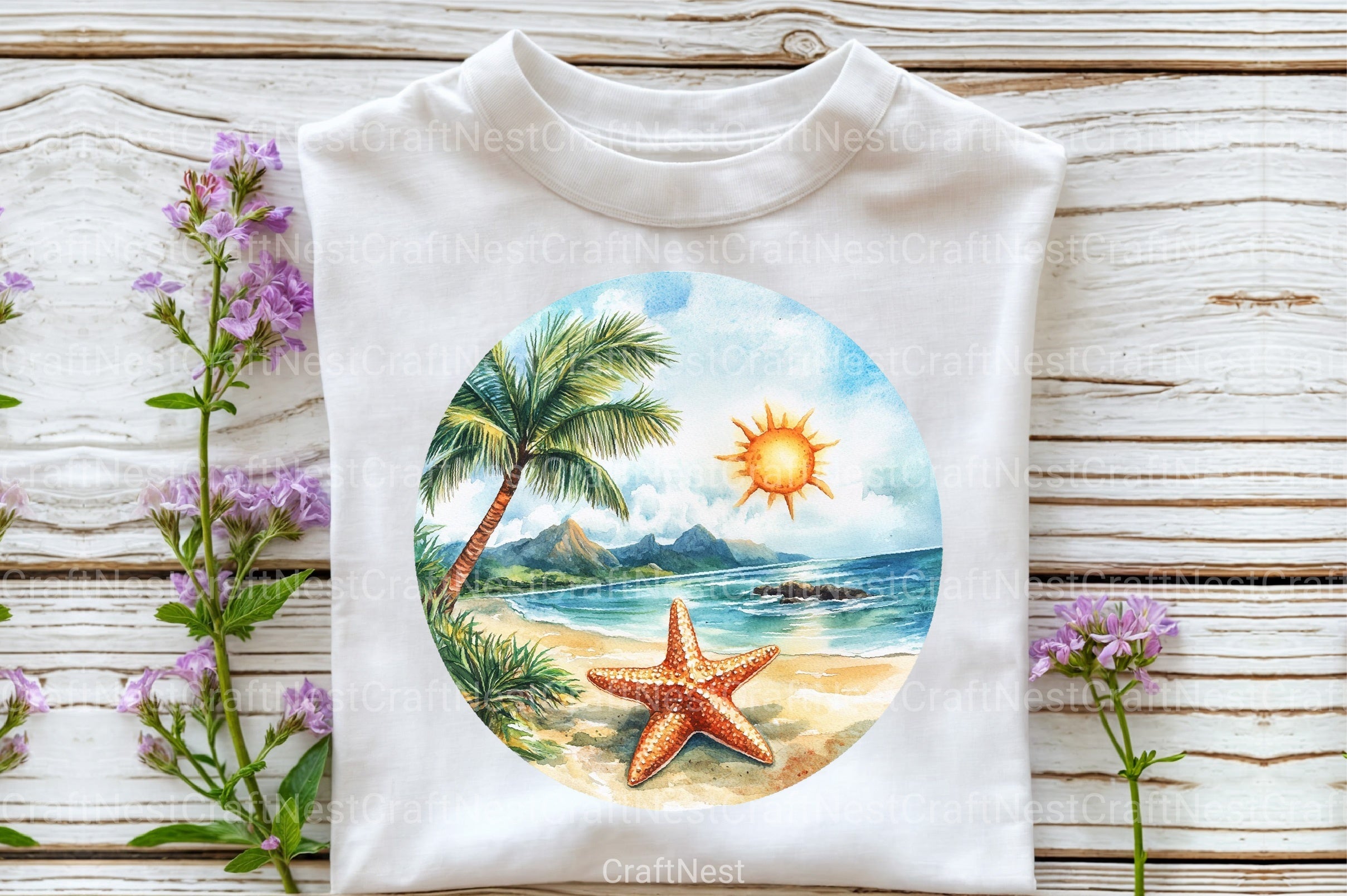 Summer Circle Clipart Bundle - CraftNest - Digital Crafting and Art